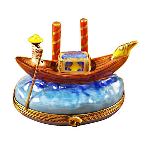 Rochard Venice Gondola Limoges Box