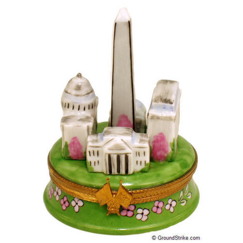 Rochard Washington Monuments Limoges Box