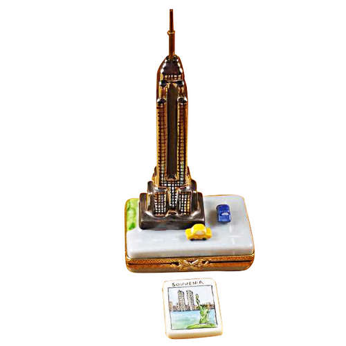 Rochard Empire State Building with Cars Limoges Box