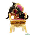 Rochard Two Cats on Pink Chair