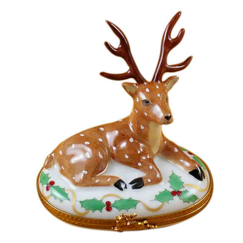 Rochard Christmas Reindeer Limoges Box