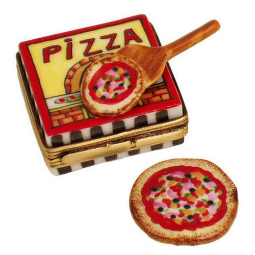 Rochard Pizza Box with Pizza Limoges Box