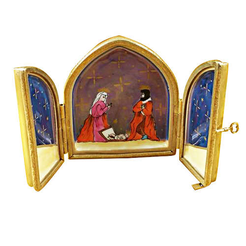 Rochard Nativity Triptych Limoges Box