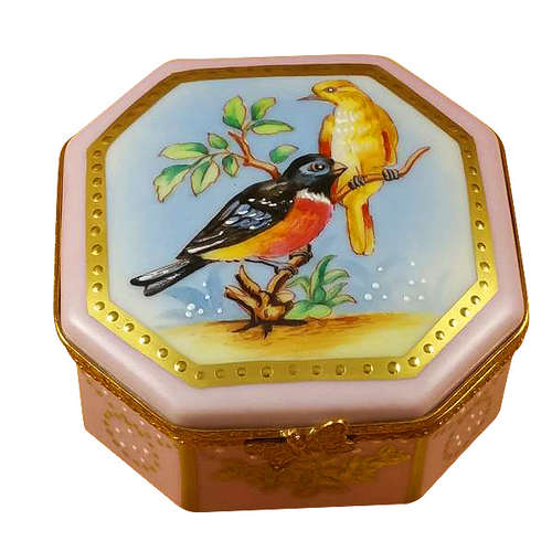 Rochard Studio Collection - Birds and Butterflies Limoges Box