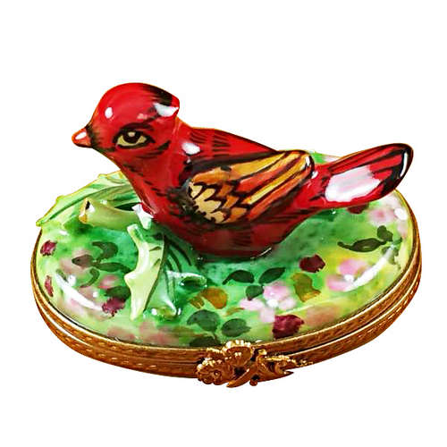 Rochard Cardinal - spring Limoges Box