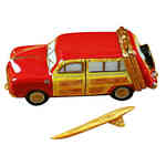 Rochard Woodie Station Wagon with Surf Board