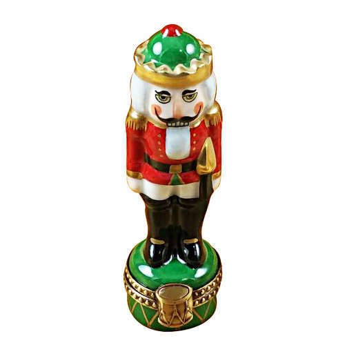 Rochard Nutcracker on Green Base Limoges Box