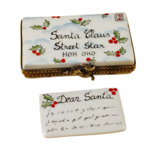 Rochard Letter to Santa Claus Limoges Box