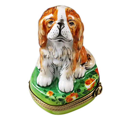 Rochard King Charles Spaniel Limoges Box