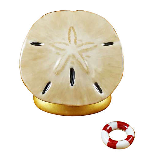 Rochard Sand Dollar with Fish Limoges Box