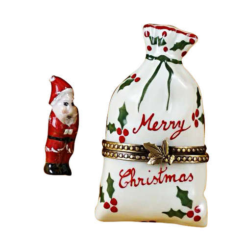 Rochard Christmas Bag with Santa Limoges Box