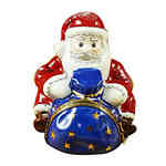 Rochard Santa Sitting with Gift Bag