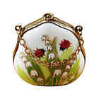 Rochard Lily of the Valley Purse with Ladybugs