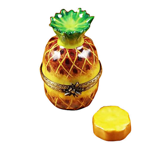Rochard Pineapple with Slice Limoges Box