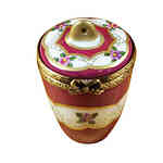 Rochard Burgundy Urn with Gold Handle