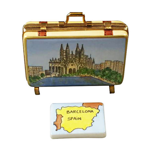 Rochard Barcelona Suitcase Limoges Box