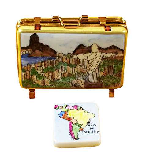 Rochard Rio Suitcase Limoges Box