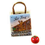 Rochard Rockefeller Plaza Shopping Bag with Apple