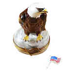 Rochard Bald Eagle with American Flag
