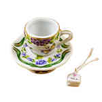 Rochard Cup and Saucer-Butterfly