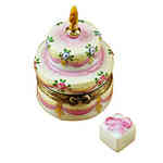 Rochard Two Layer Cake with Removable Porcelain Present