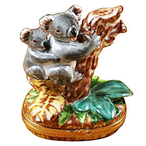 Rochard Koala with Baby Limoges Box