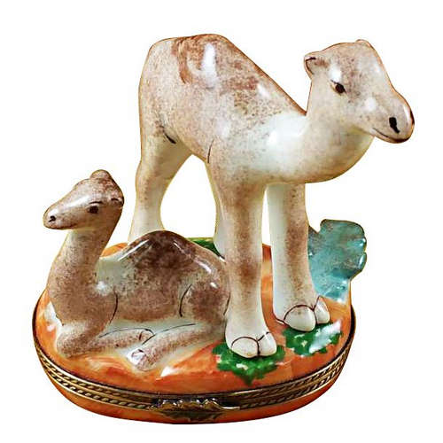 Rochard Camel with Baby Limoges Box