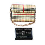Rochard Burberry Purse with Black American Express Credit Card