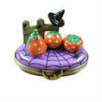 Rochard 3 Pumpkin Scene with Witch Hat