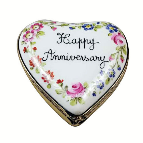 Rochard Happy Anniversary Heart Limoges Box