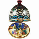 Rochard Stained Glass Dome with Nativity