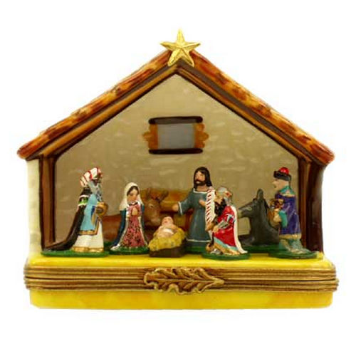 Rochard Exquisite Nativity Scene Limoges Box