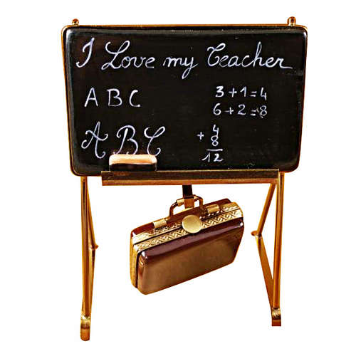 Rochard Teacher.s Chalkboard Limoges Box