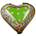 Rochard Green Heart with Flowers