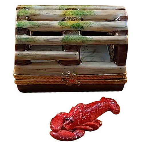Rochard Lobster Trap with Removable Lobster Limoges Box