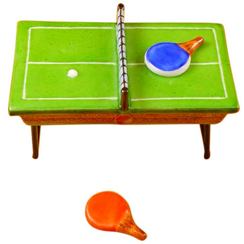 Rochard Green Ping Pong Table Limoges Box
