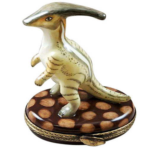 Rochard Parasaurolophus (Hammerhead) Dinosaur Limoges Box